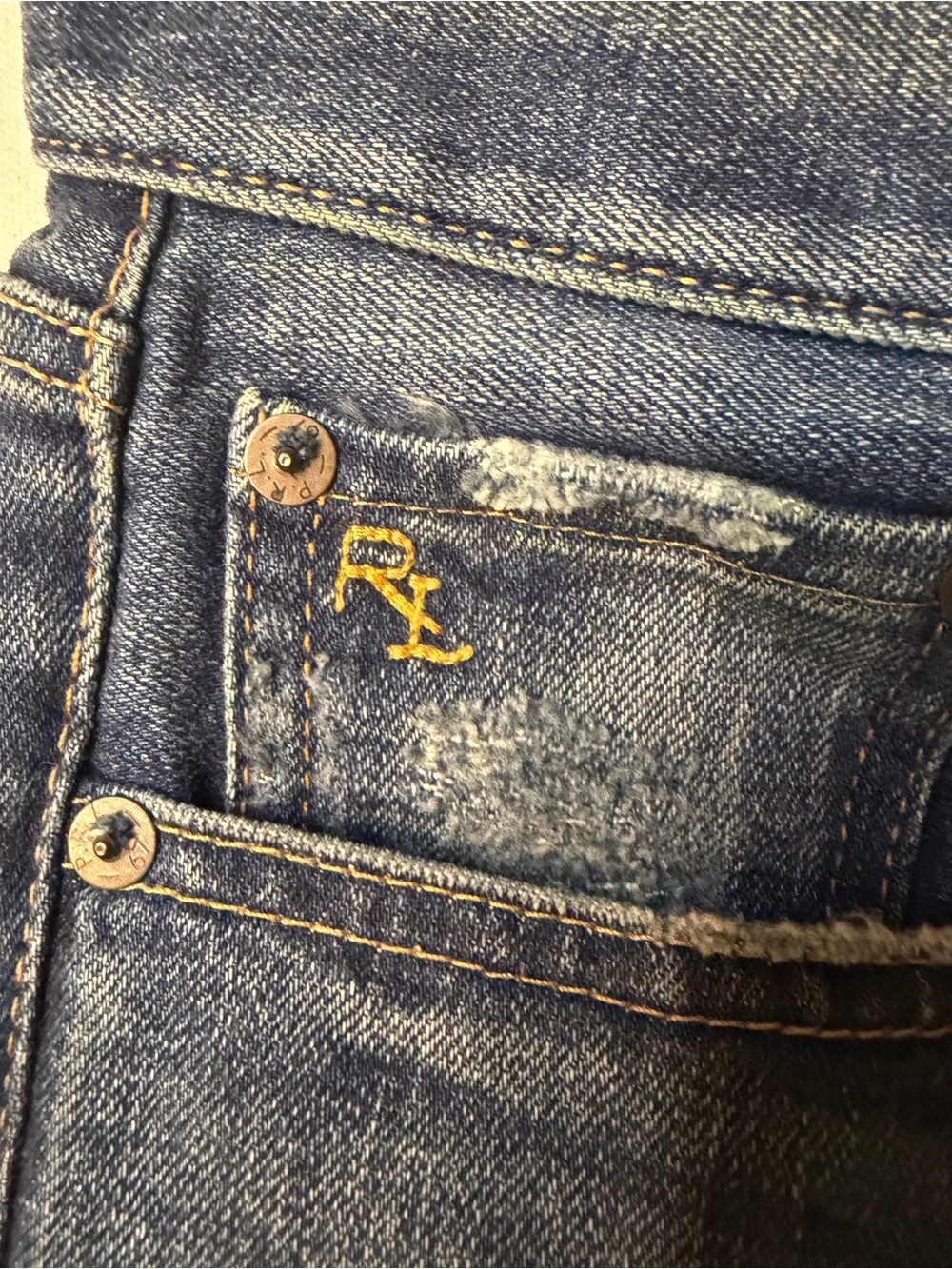 EUC Men's Polo Ralph Lauren Blue Denim Jeans Classic Mid Wash Size 29/25" Inseam - Picture 9 of 13